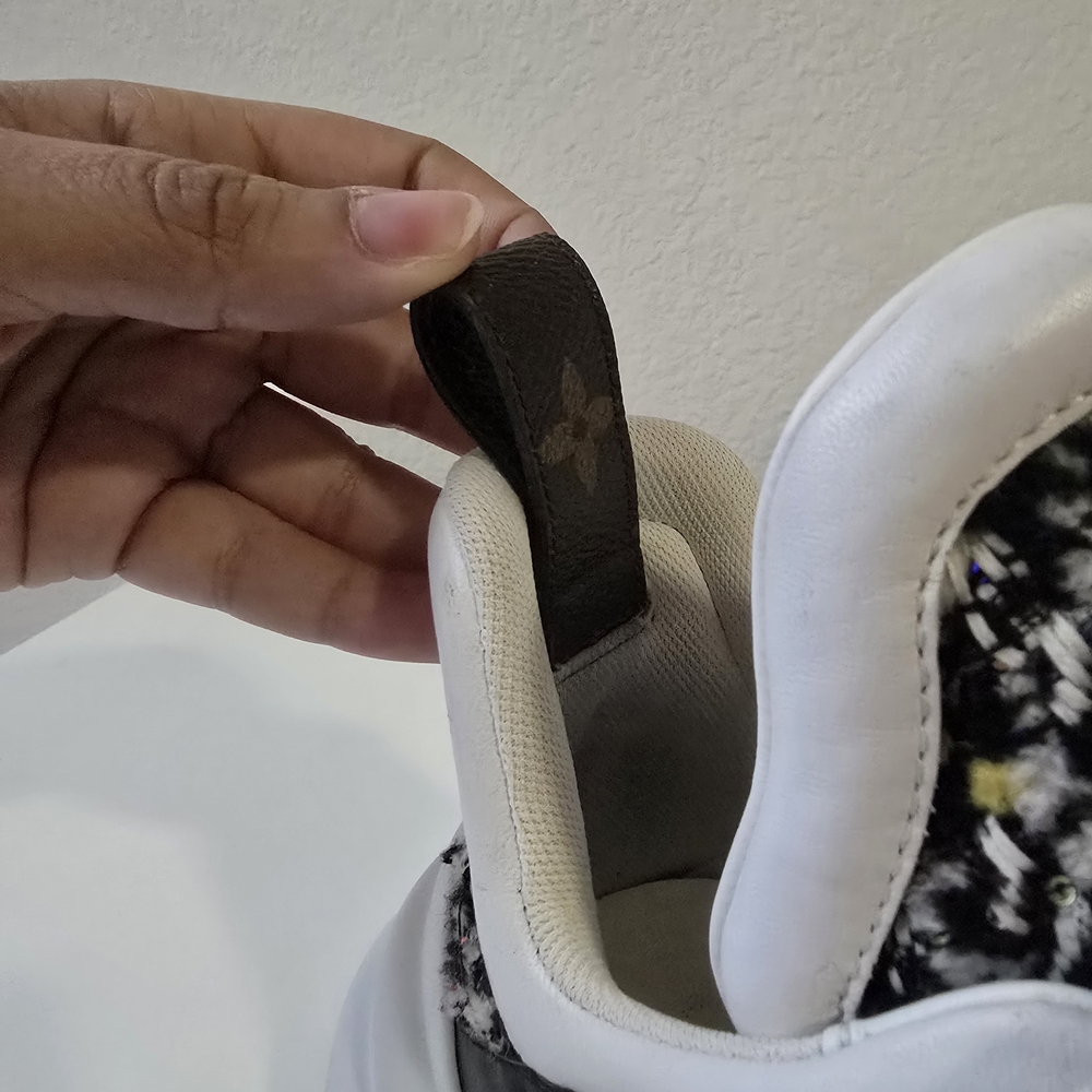 Louis Vuitton Monogram Black and White Sneakers - Picture 5 of 7